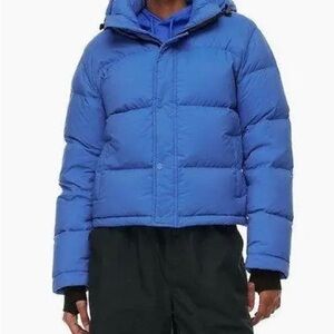 Aritzia Super Puff Shorty Blue XS